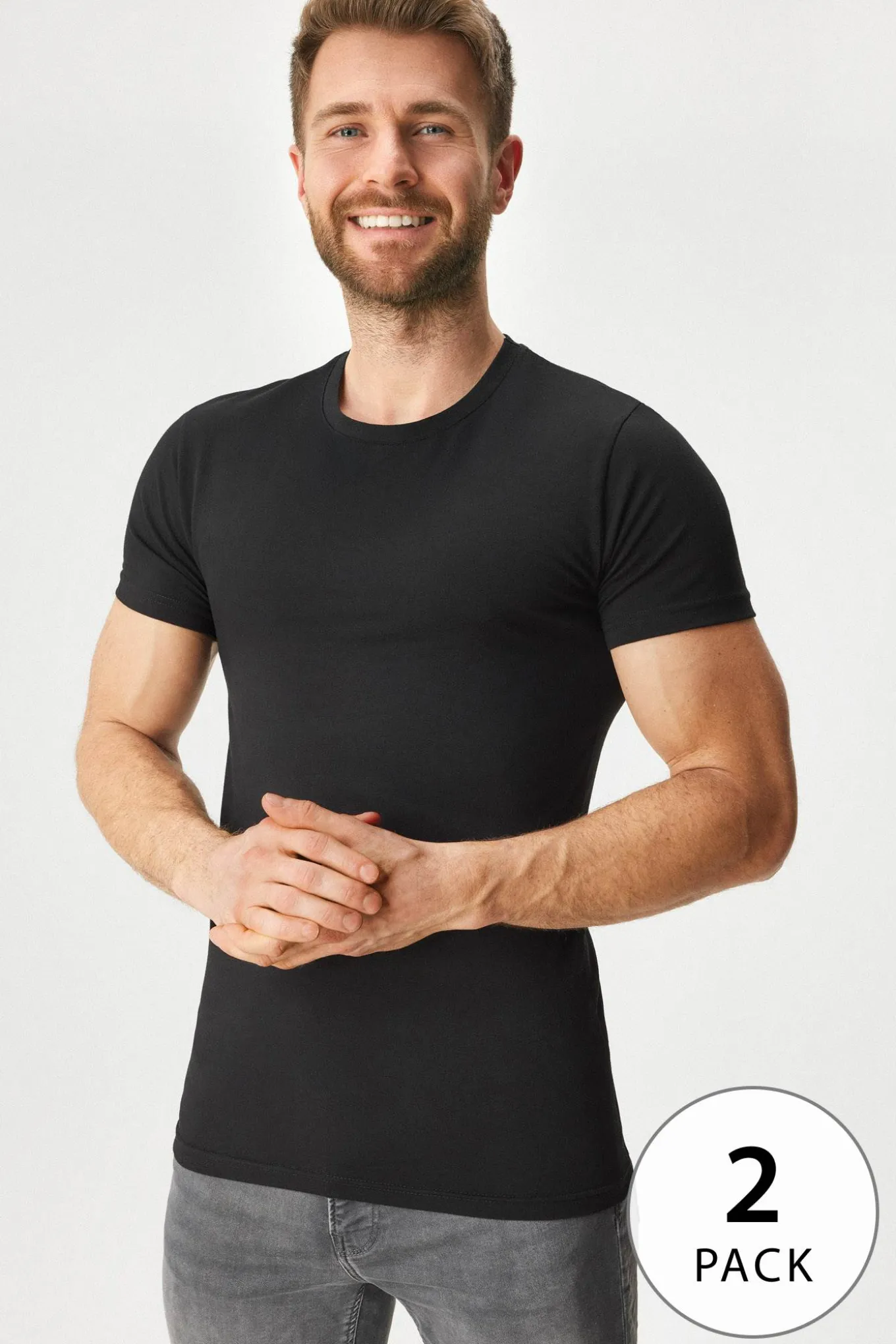 2PACK Bawełniany T-shirt męski MEN-A Oscar