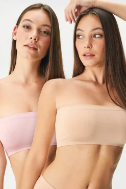 2PACK Biustonosz bezszwowy Flexi Bandeau