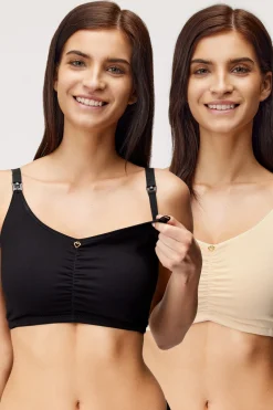 2PACK Biustonosze do karmienia Mama Bra