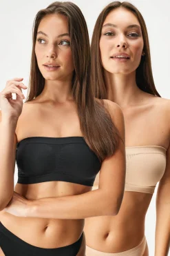 2PACK Biustonosz Flexi Bandeau II bezszwowy