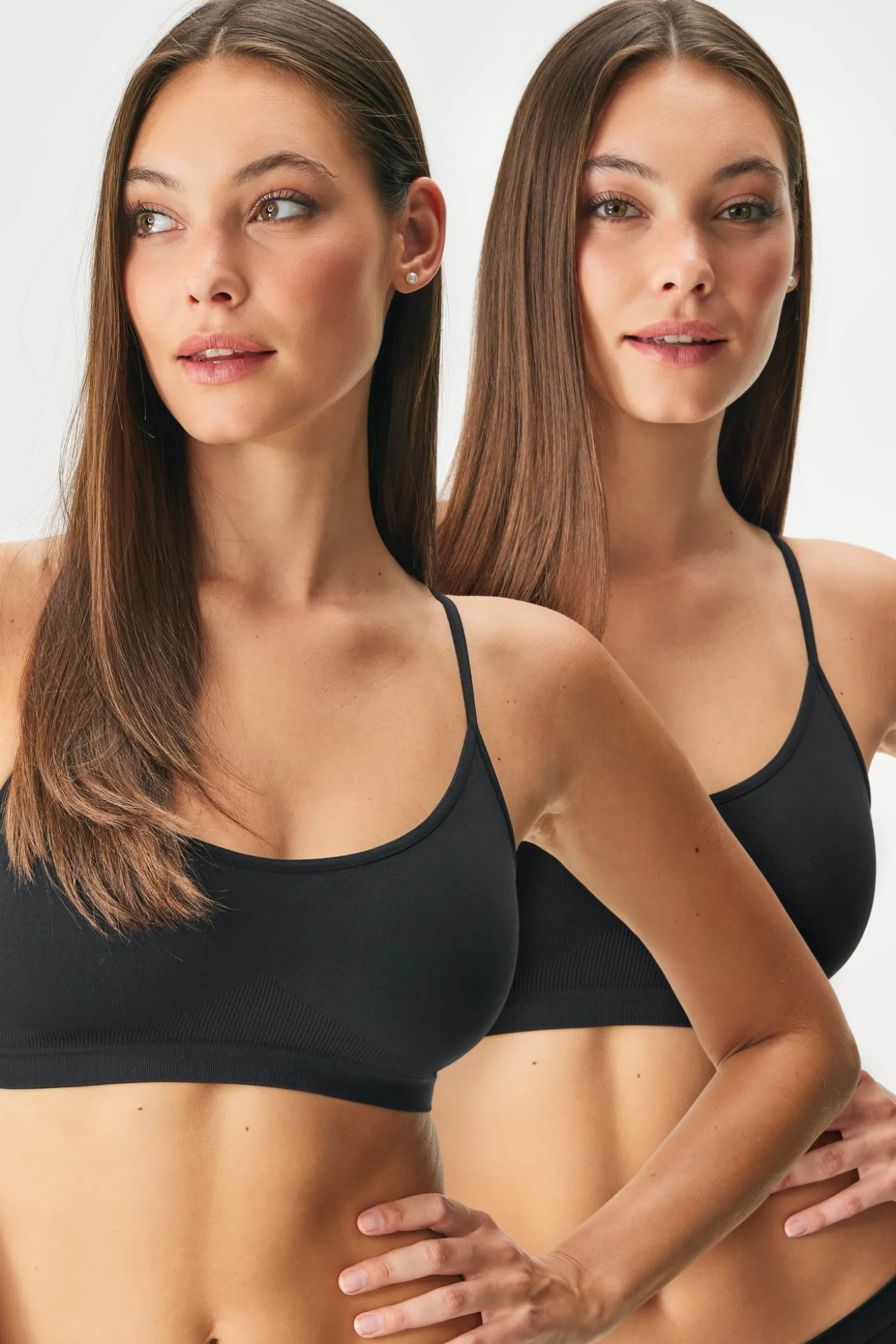 2PACK Biustonosz Flexi Cleo Bralette bezszwowy