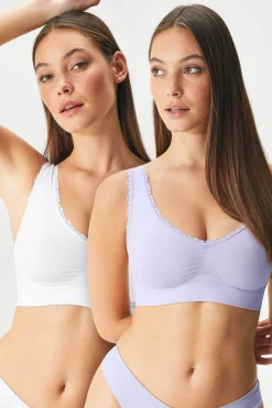 2PACK Biustonosz nieusztywniany Flexi Zoe bezszwowy