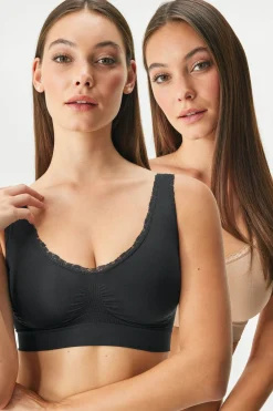 2PACK Biustonosz nieusztywniany Flexi Zoe bezszwowy