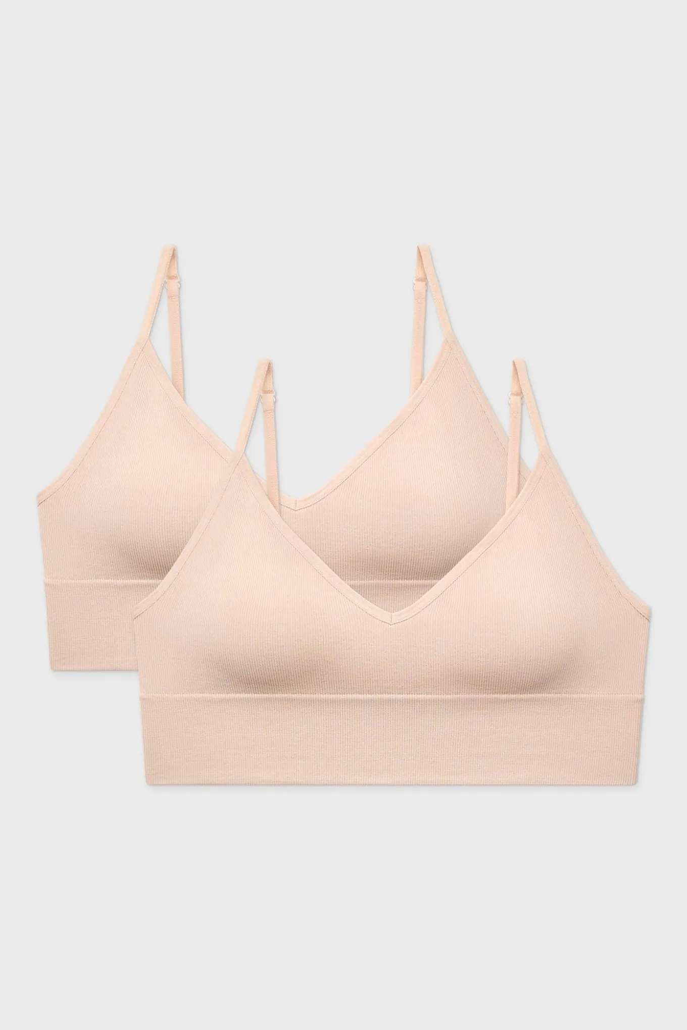 2PACK Biustonosz RIB Bralette bez fiszbin