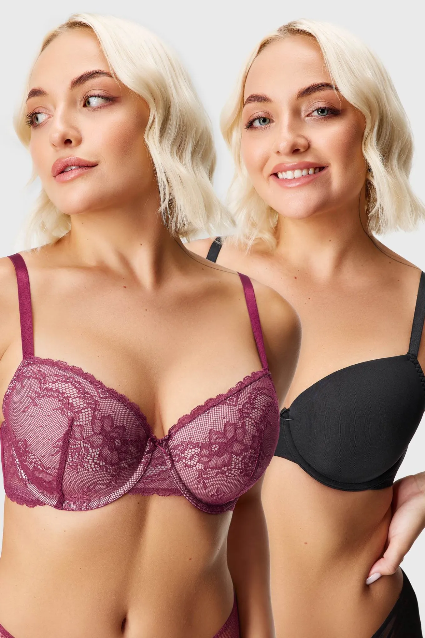 2PACK Biustonosz usztywniany Chloe