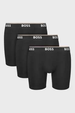 3PACK Bokserki bawełniane BOSS Power Long