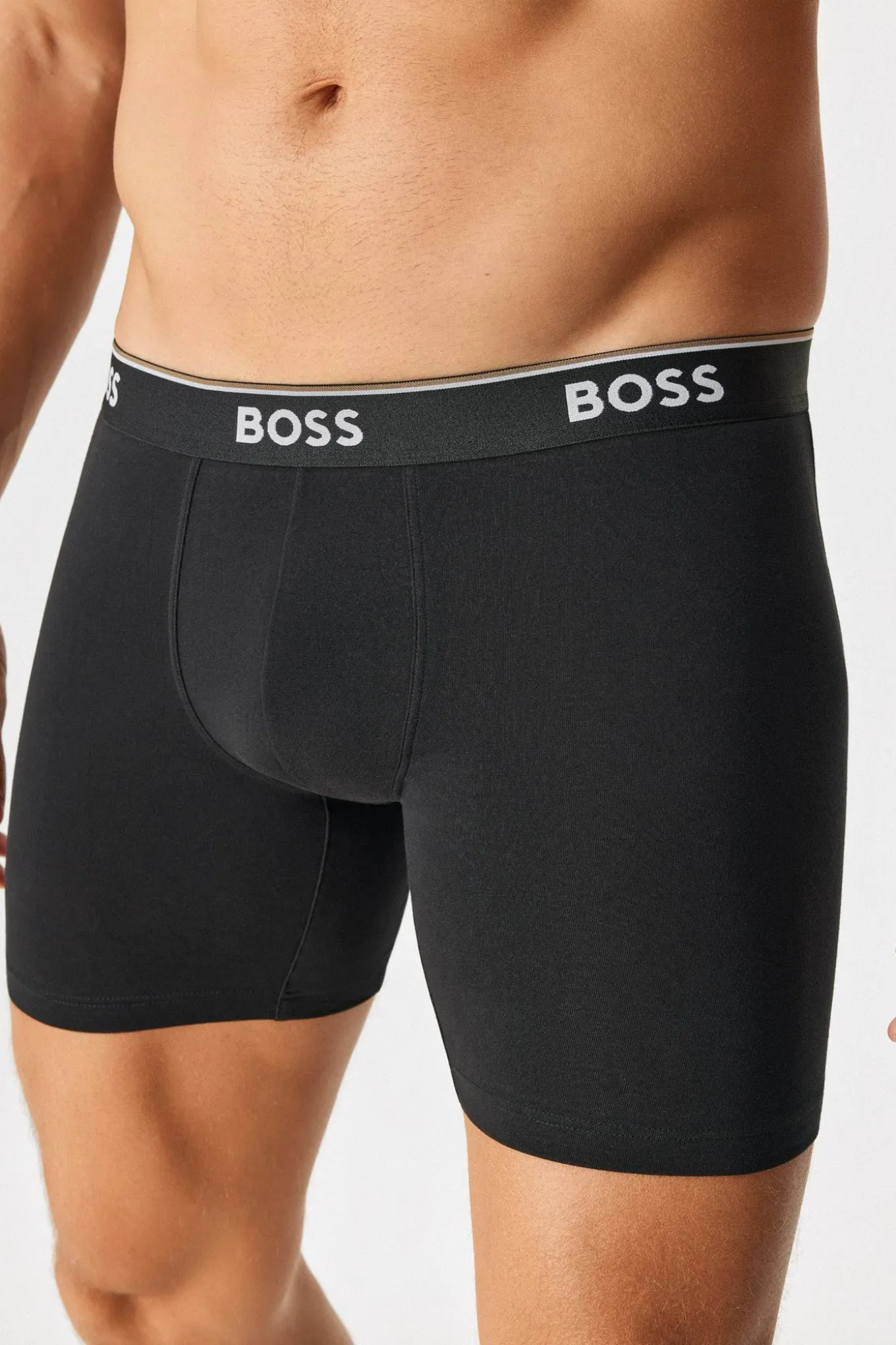 3PACK Bokserki bawełniane BOSS Power Long