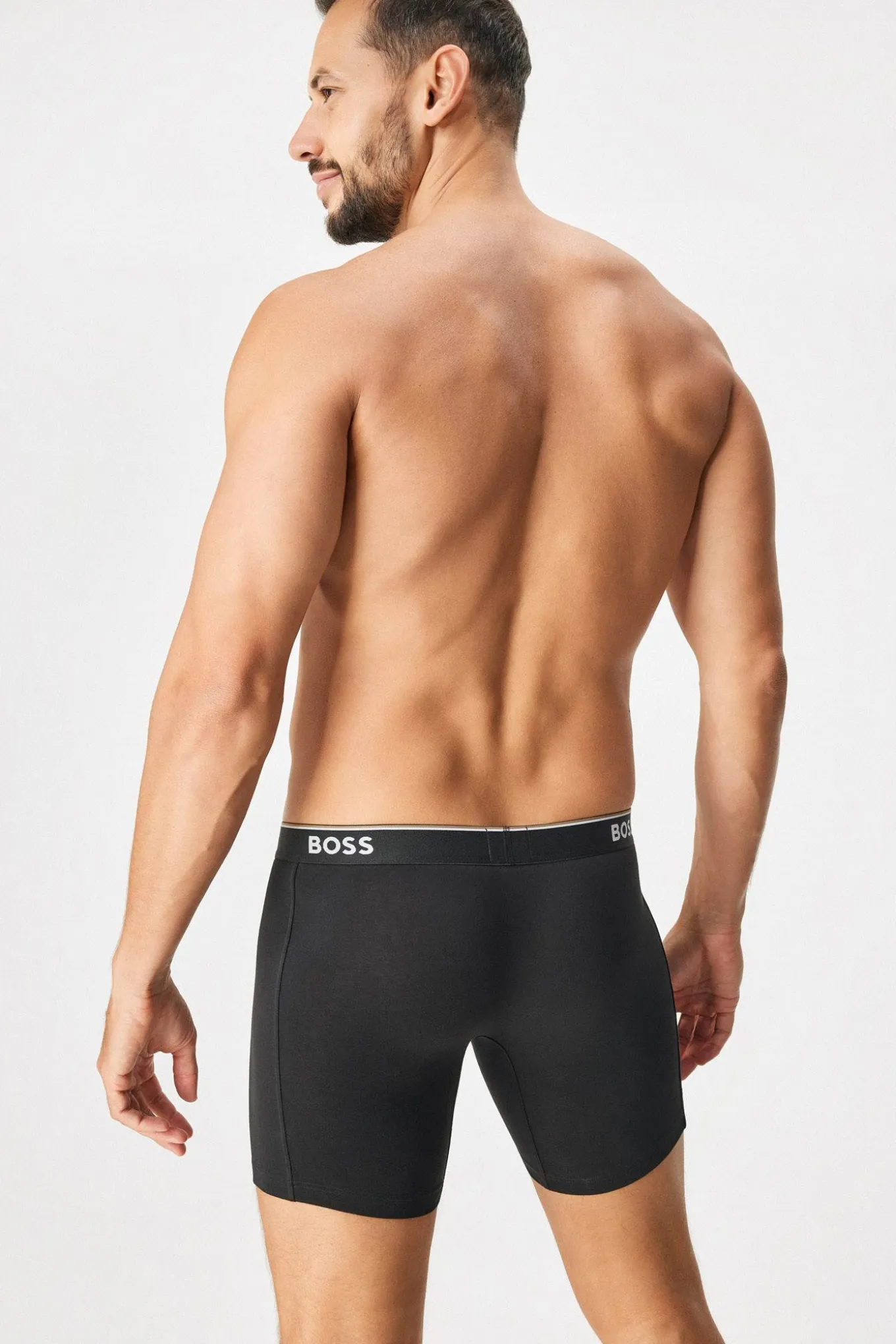 3PACK Bokserki bawełniane BOSS Power Long