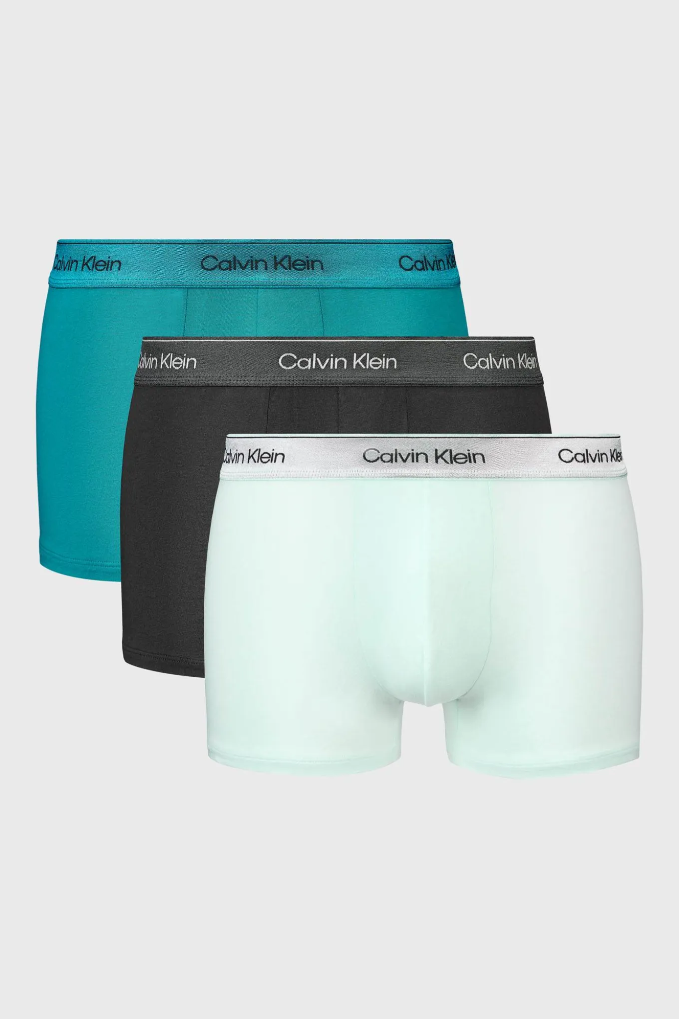 3PACK Bokserki bawełniane Calvin Klein Icon Cotton Stretch Metalic