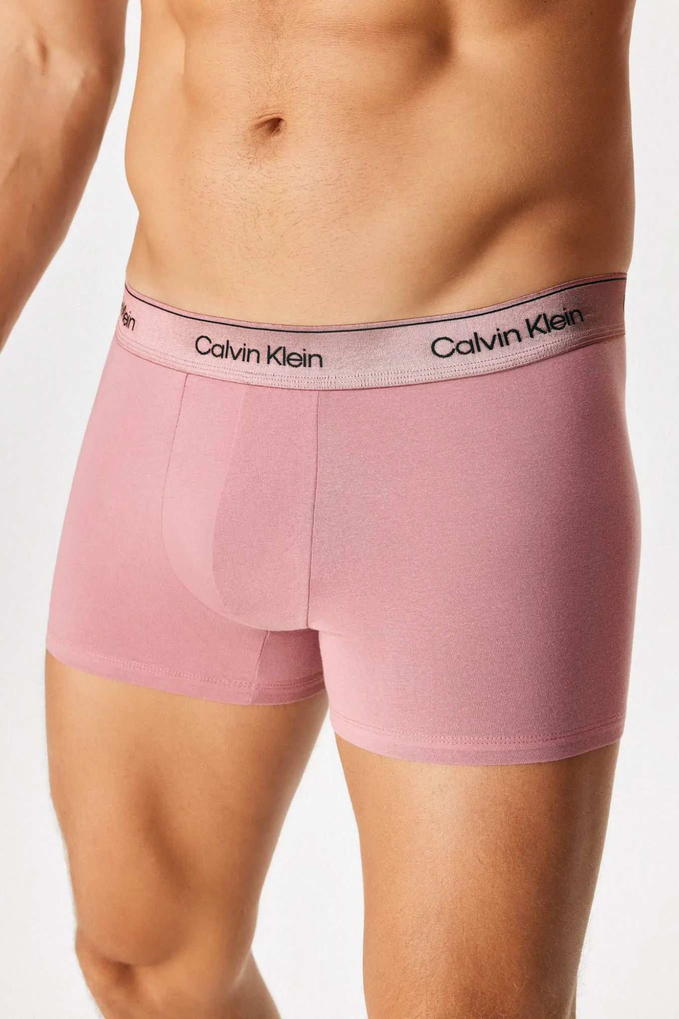 3PACK Bokserki bawełniane Calvin Klein Icon Cotton Stretch Metalic