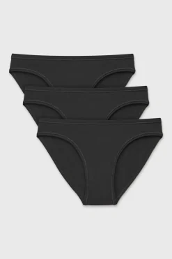 3PACK Majtki bikini Pure bawełniane