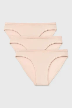 3PACK Majtki bikini Pure bawełniane
