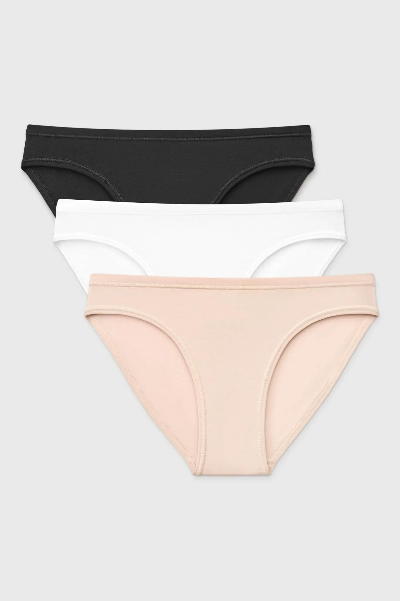 3PACK Majtki bikini Pure bawełniane
