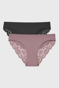 2PACK Majtki bikini Simple Lace