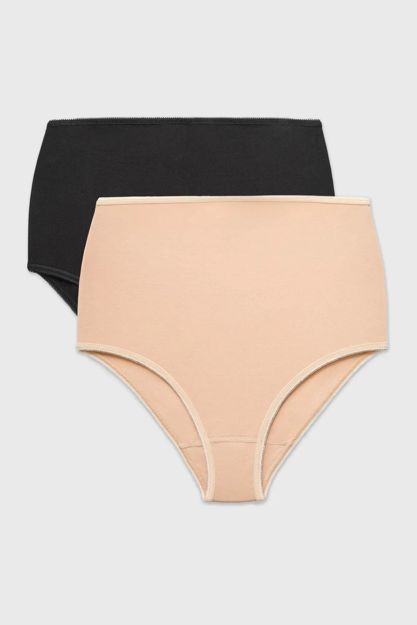 2PACK Majtki ciążowe z wysokim stanem