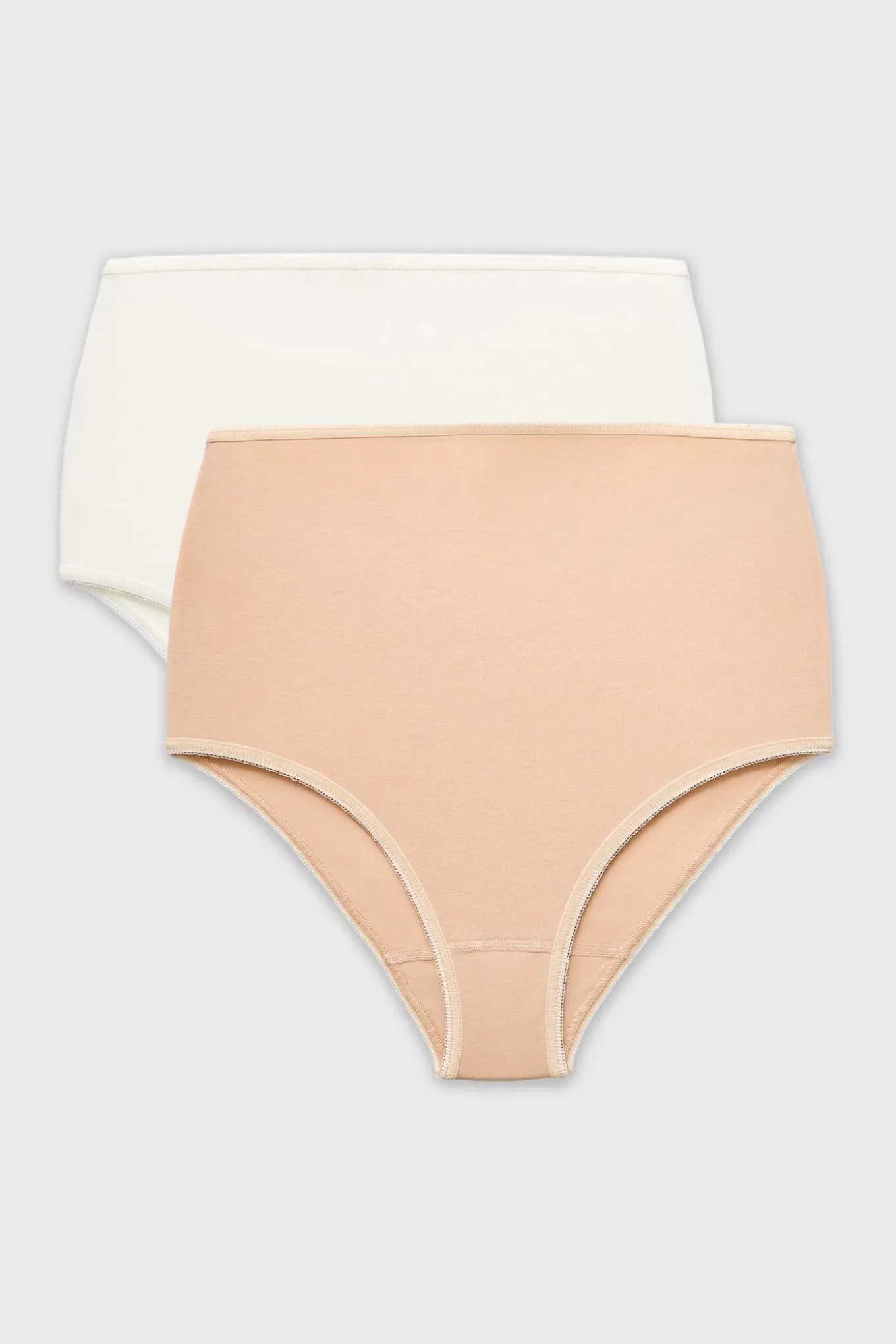 2PACK Majtki ciążowe z wysokim stanem