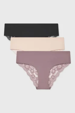 3PACK Majtki hipstery Simple Lace II