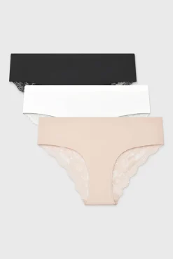 3PACK Majtki hipstery Simple Lace II
