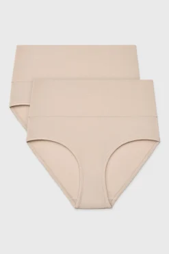 2PACK Majtki klasyczne Bamboo Soft z wysokim stanem