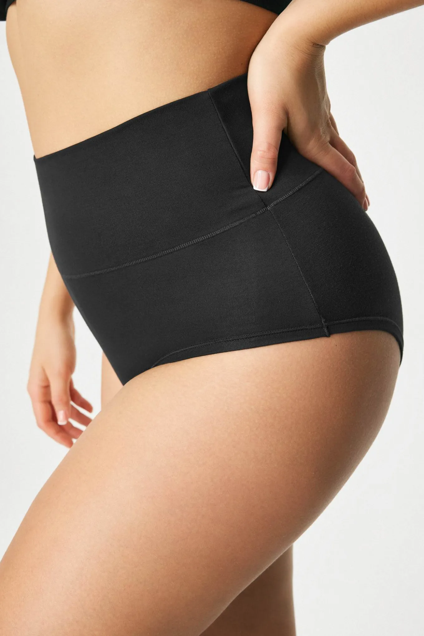 3PACK Majtki klasyczne Bamboo Soft z wysokim stanem