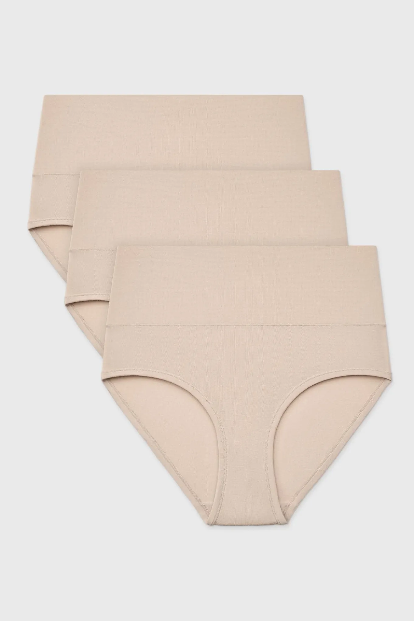 3PACK Majtki klasyczne Bamboo Soft z wysokim stanem