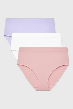 3PACK Majtki klasyczne Flexi z podwyższonym stanem bezszwowe