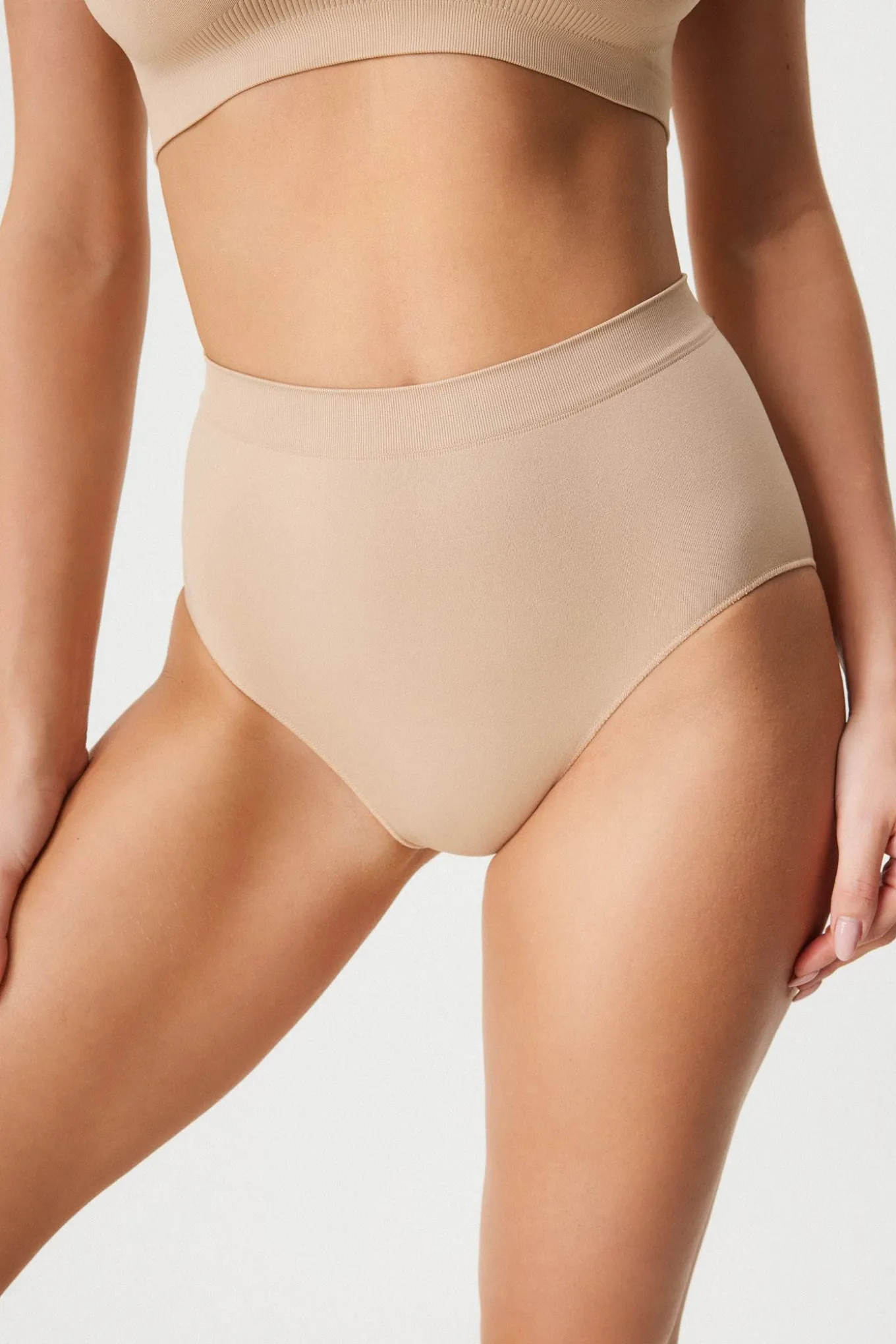 2PACK Majtki klasyczne Flexi z podwyższonym stanem bezszwowe