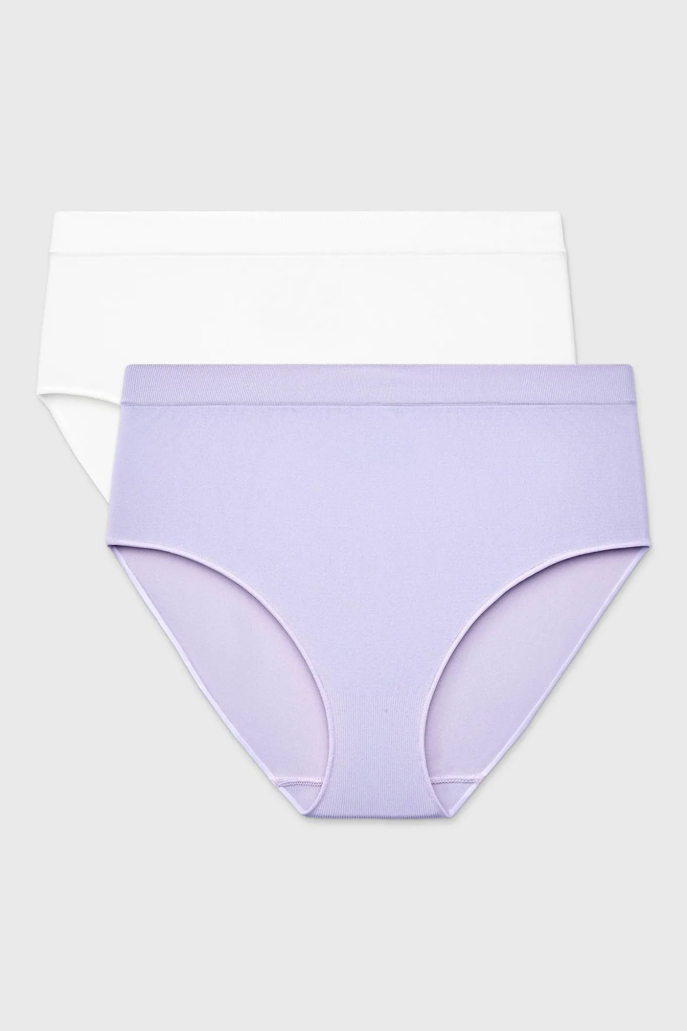 2PACK Majtki klasyczne Flexi z podwyższonym stanem bezszwowe