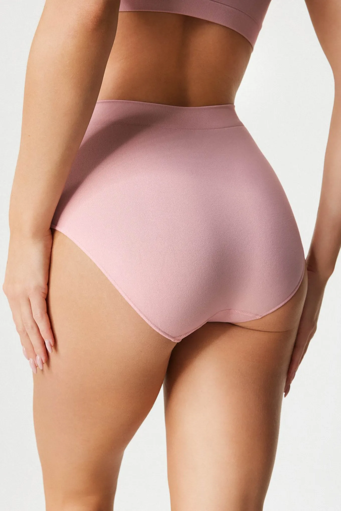 2PACK Majtki klasyczne Flexi z podwyższonym stanem bezszwowe
