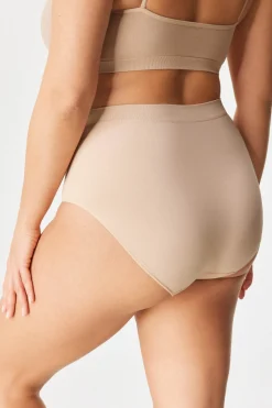 2PACK Majtki klasyczne Flexi z podwyższonym stanem bezszwowe