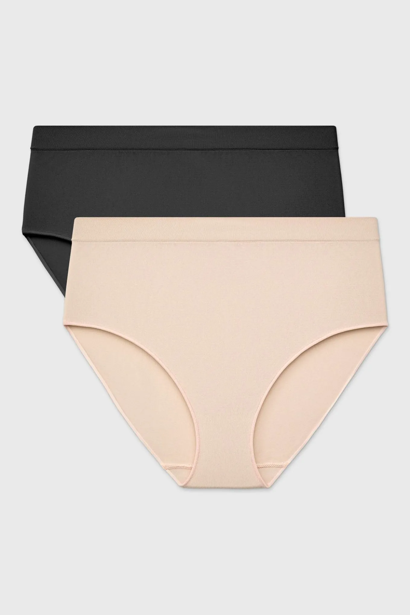2PACK Majtki klasyczne Flexi z podwyższonym stanem bezszwowe