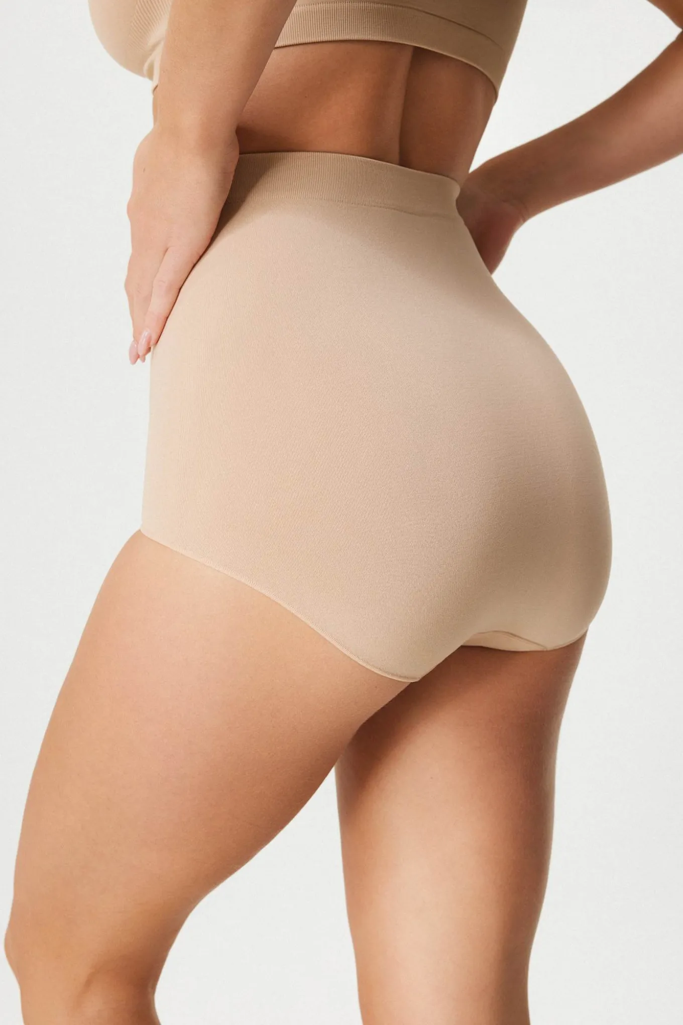2PACK Majtki klasyczne Flexi z wysokim stanem bezszwowe