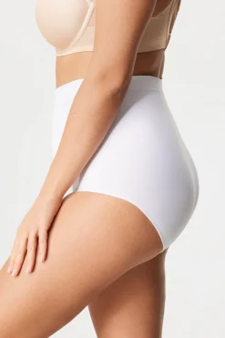 2PACK Majtki klasyczne Flexi z wysokim stanem bezszwowe