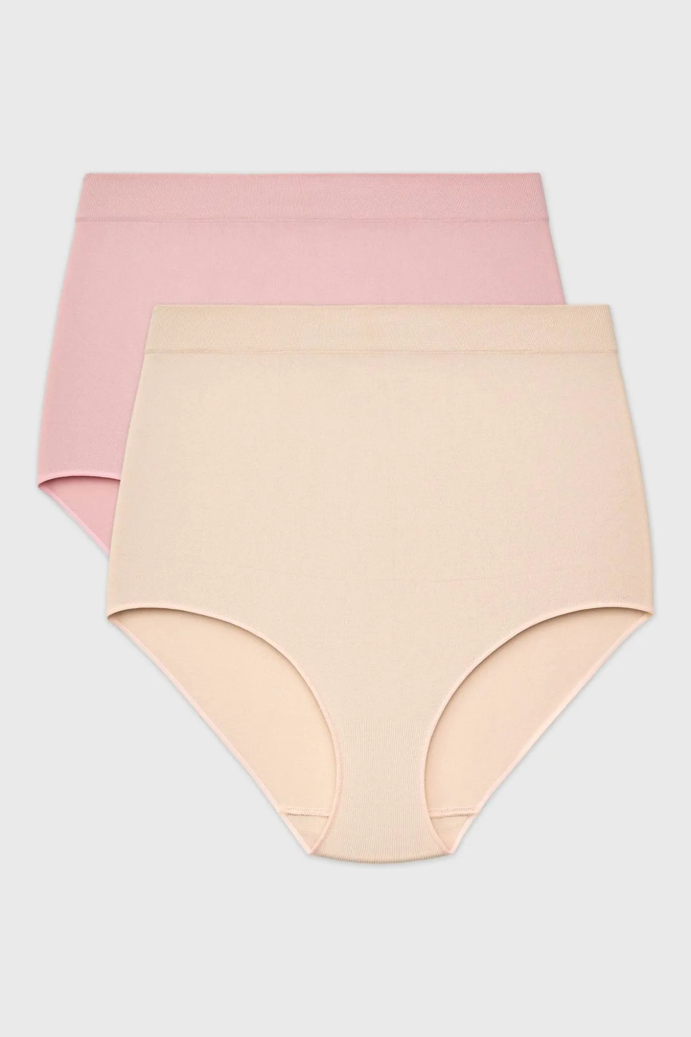 2PACK Majtki klasyczne Flexi z wysokim stanem bezszwowe