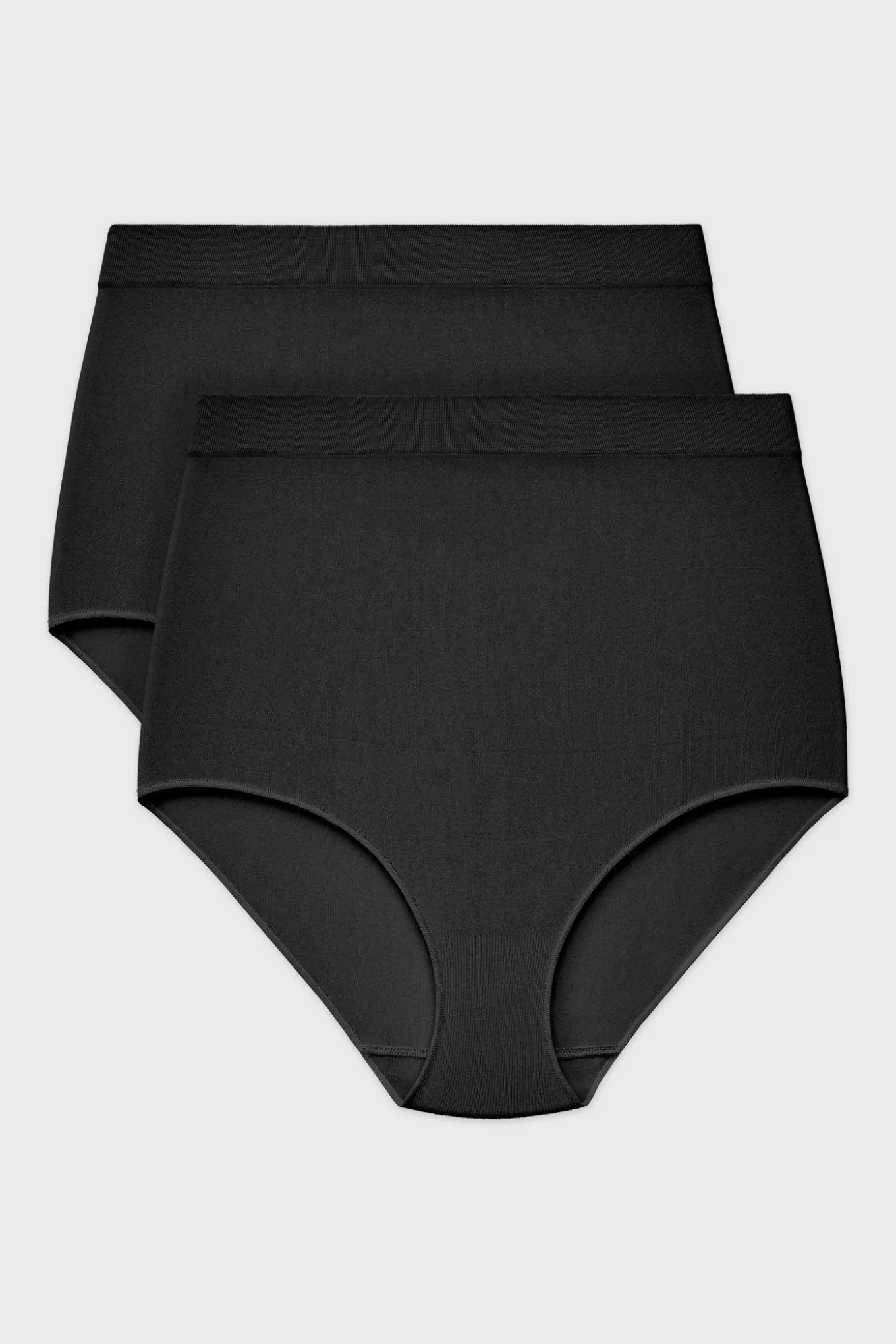 2PACK Majtki klasyczne Flexi z wysokim stanem bezszwowe