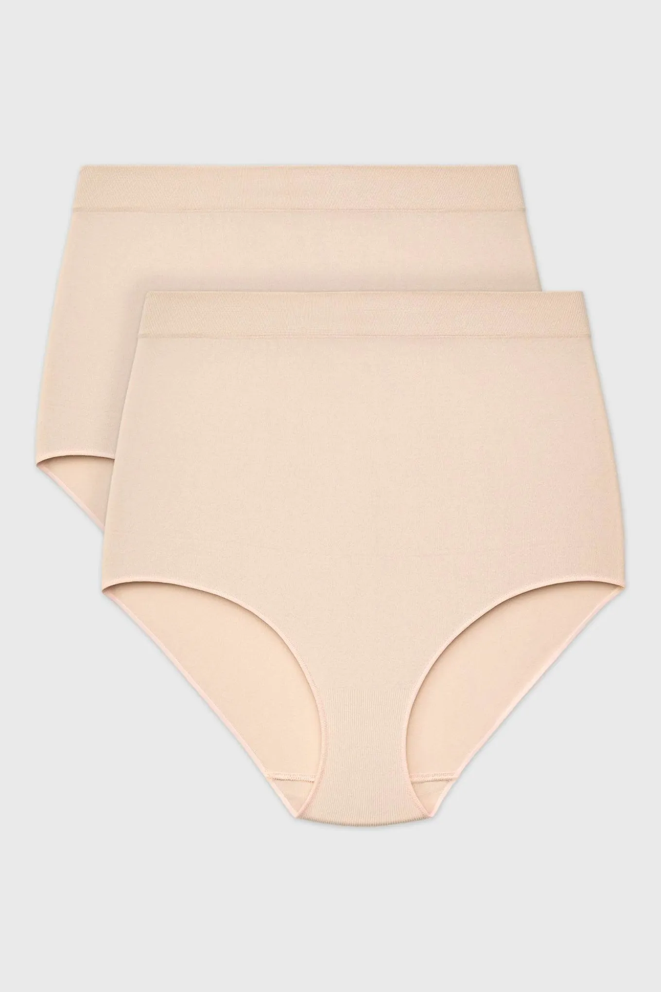 2PACK Majtki klasyczne Flexi z wysokim stanem bezszwowe