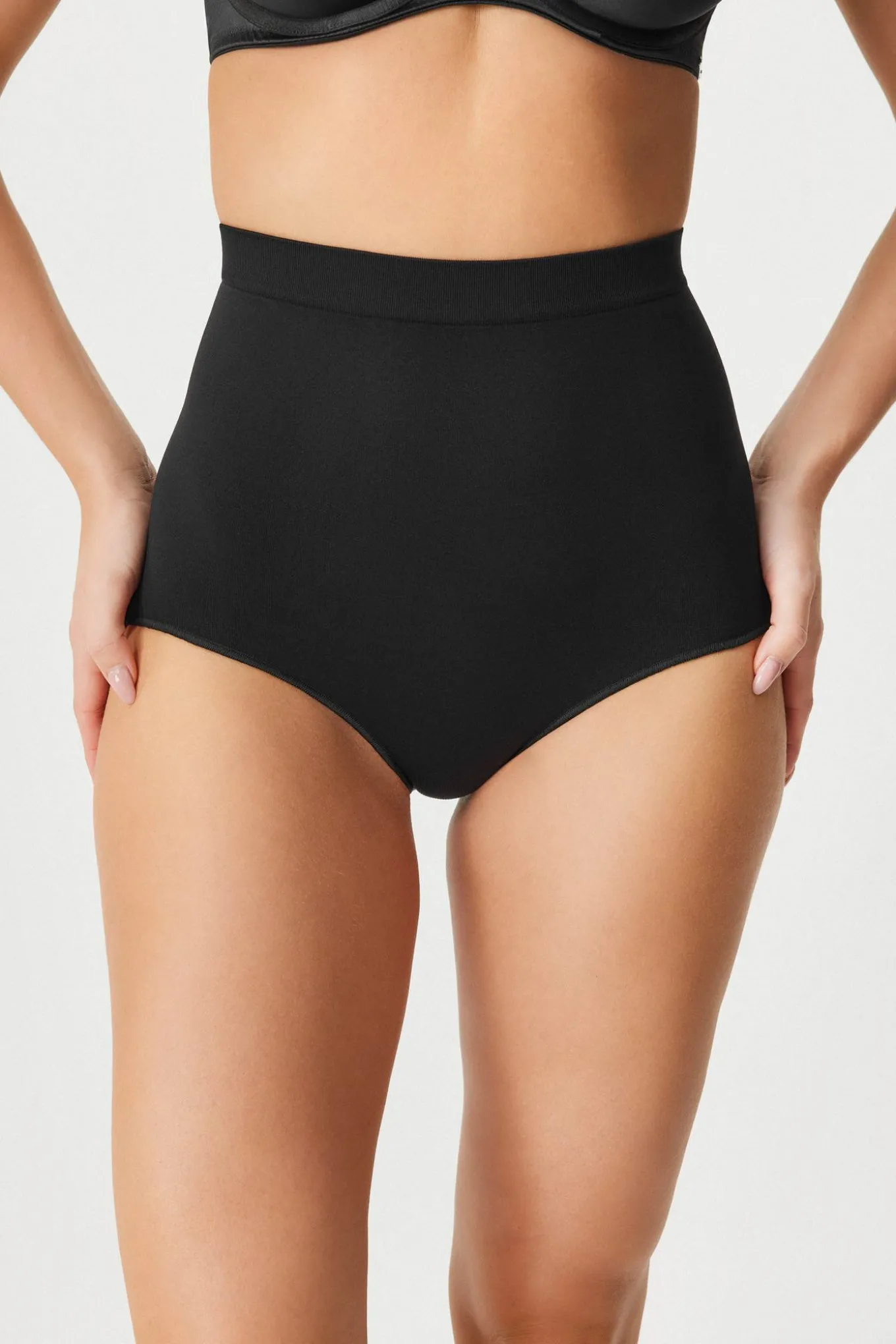 2PACK Majtki klasyczne Flexi z wysokim stanem bezszwowe