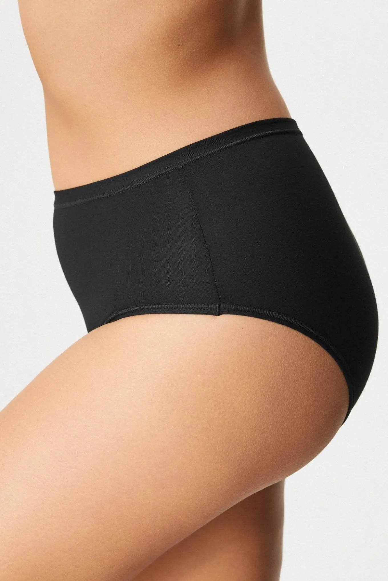 3PACK Majtki klasyczne Pure z podwyższonym stanem bawełniane