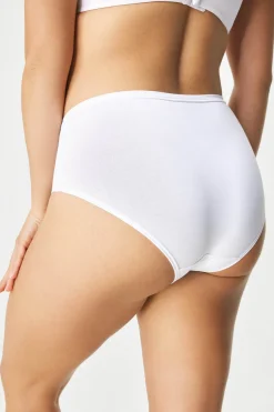 3PACK Majtki klasyczne Pure z podwyższonym stanem bawełniane