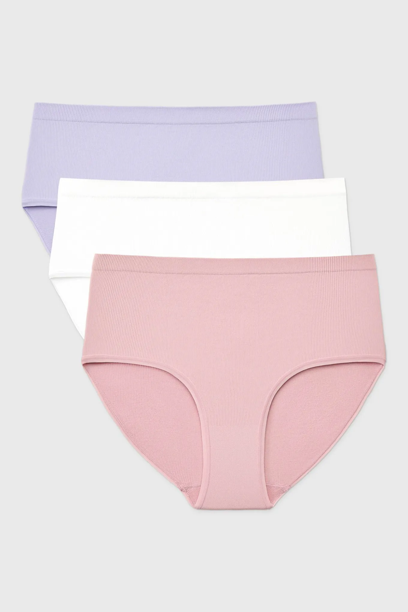 3PACK Majtki klasyczne RIB z podwyższonym stanem