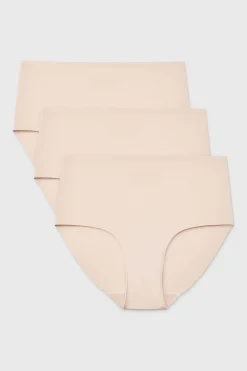 3PACK Majtki klasyczne Simple z podwyższonym stanem