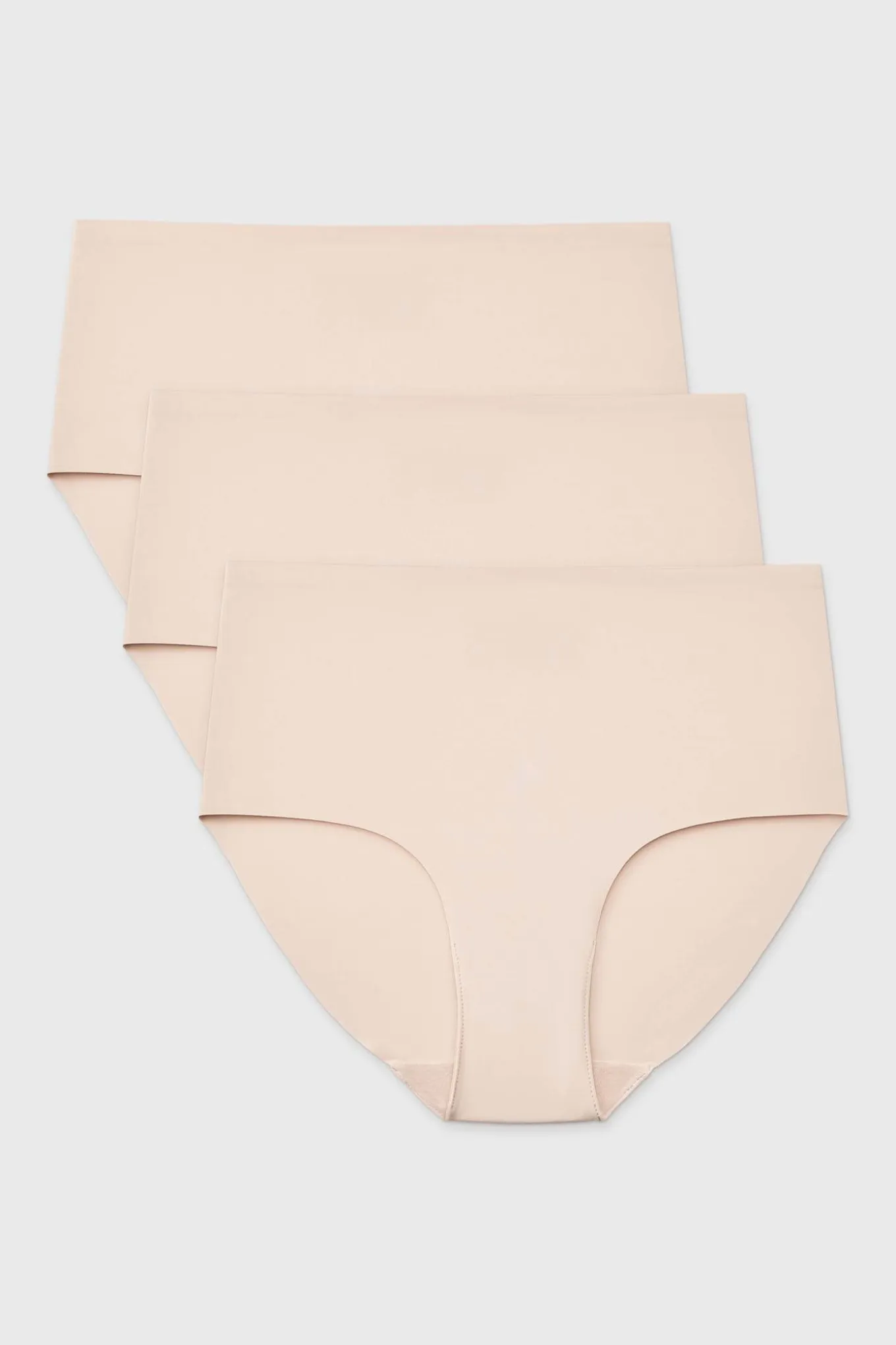 3PACK Majtki klasyczne Simple z podwyższonym stanem