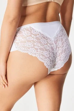 3PACK Majtki klasyczne Simple Lace z podwyższonym stanem