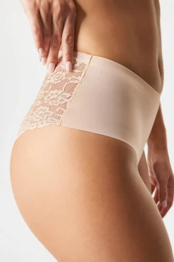 3PACK Majtki klasyczne Simple Lace z podwyższonym stanem