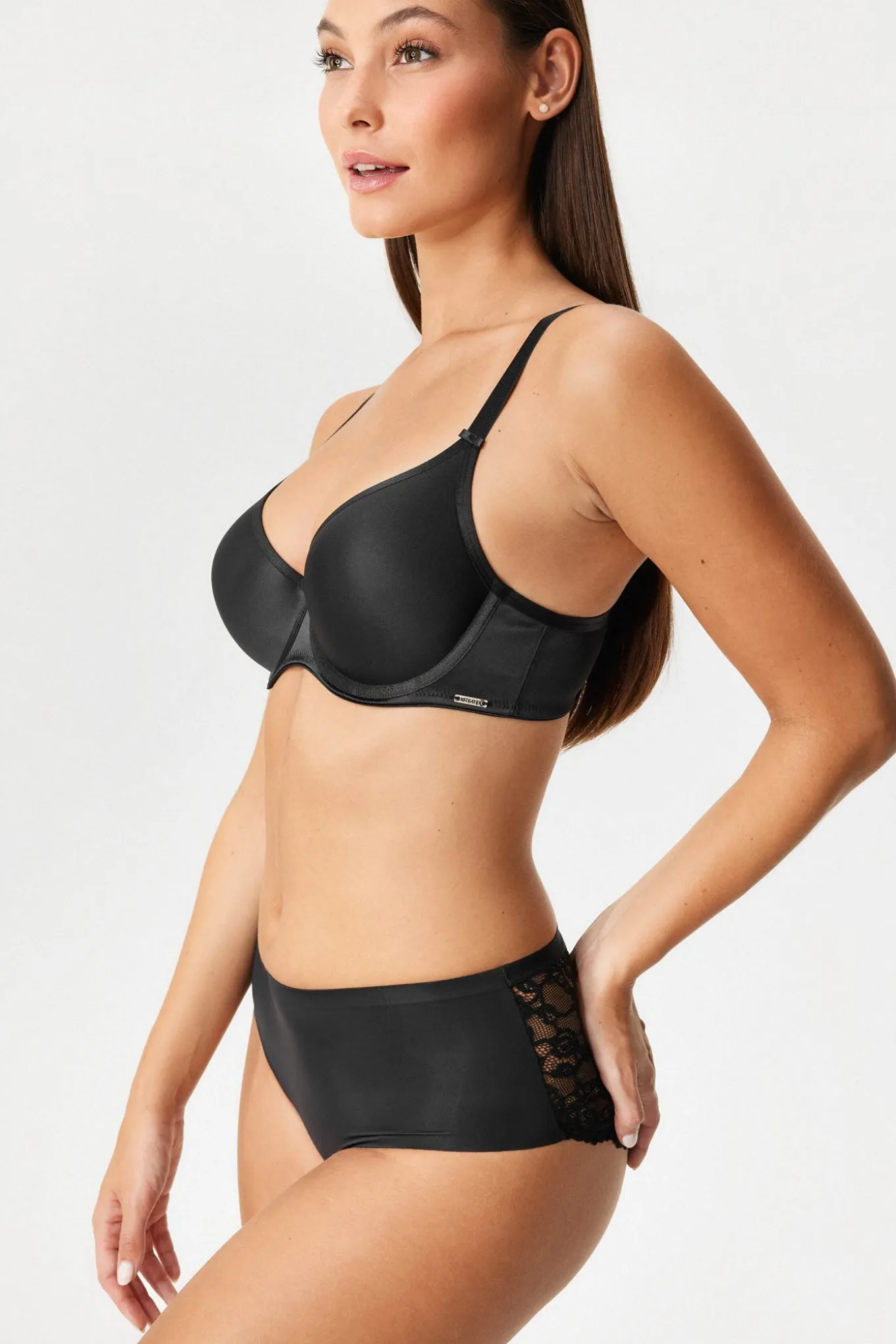 3PACK Majtki klasyczne Simple Lace z podwyższonym stanem