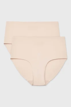 2PACK Majtki klasyczne Simple z podwyższonym stanem