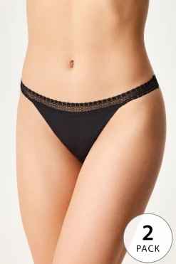 2PACK Majtki klasyczne Sloggi Go Ribbed Organic