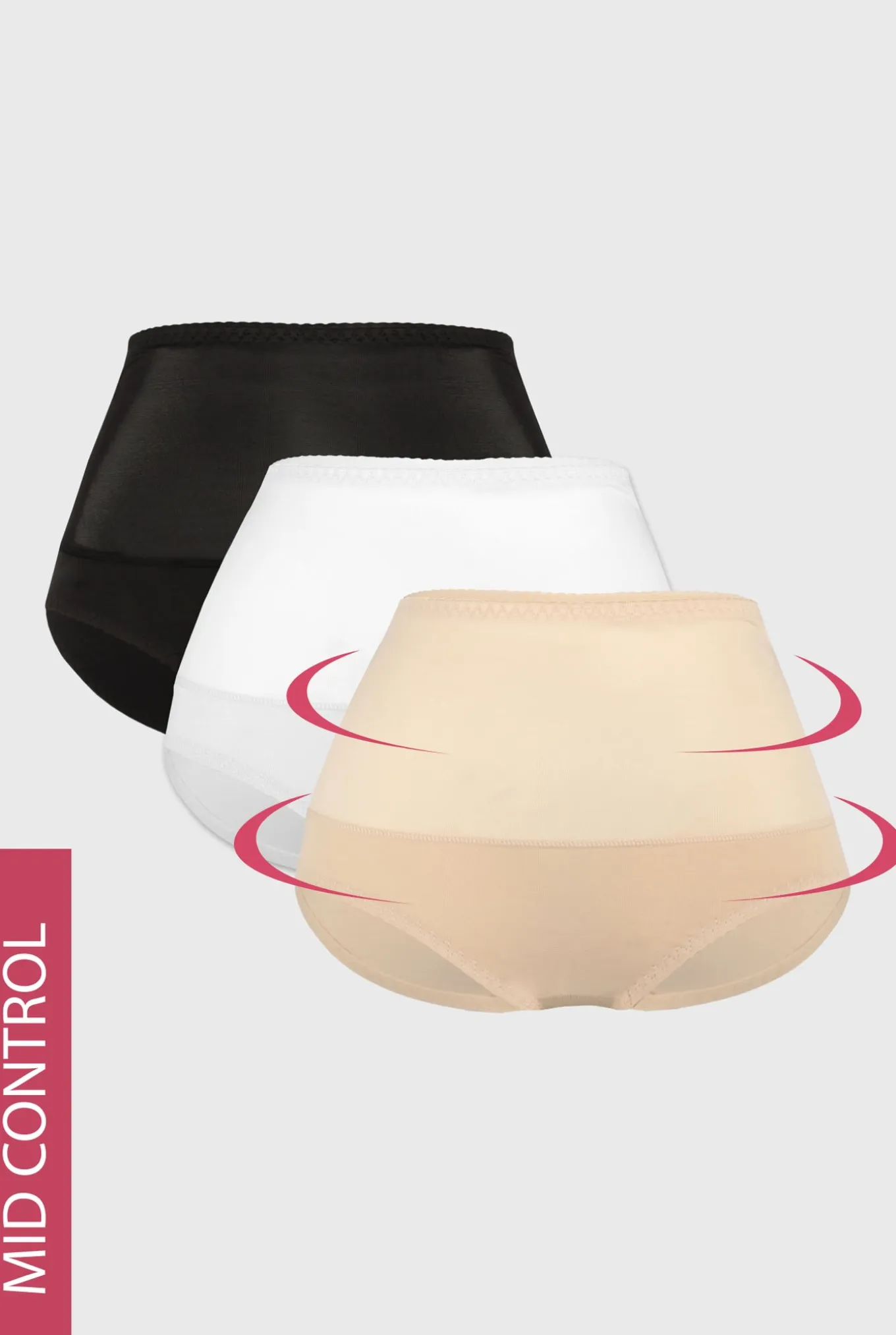 3PACK Majtki wyszczuplające Iga