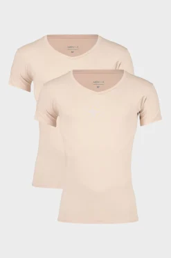 2PACK Niewidoczny T-shirt pod koszulę MEN-A z panelami przeciwpotnymi