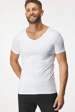 2PACK Niewidoczny T-shirt pod koszulę MEN-A z panelami przeciwpotnymi